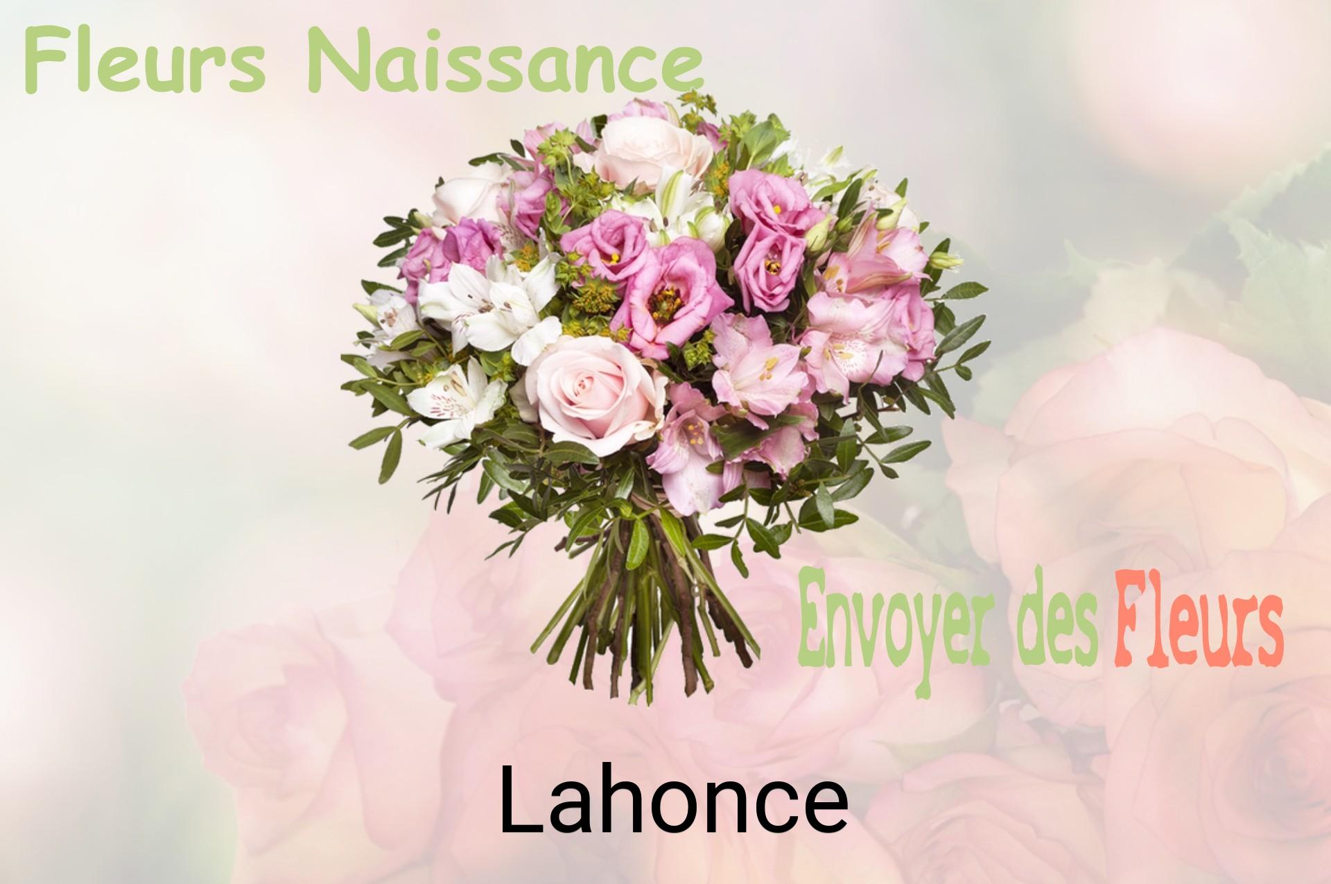 Bouquet de fleurs de naissance livré à Lahonce
